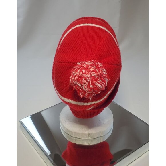 Chicago Blackhawks NHL Knit Beanie Winter Hat Pom Pom Red Series - Picture 3 of 4